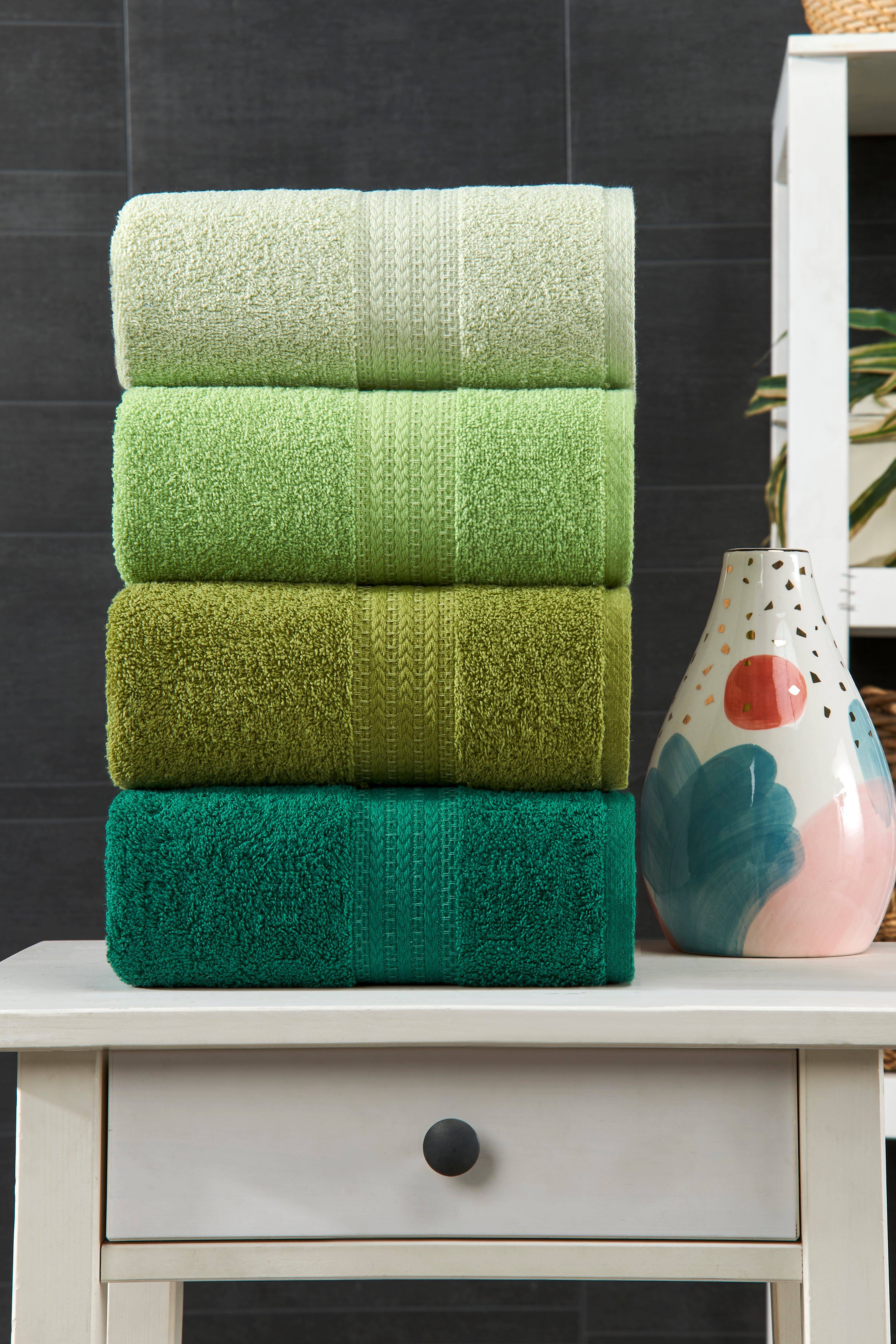 Handtuch-Set Grün 50cm x 85cm – Maias Art Home