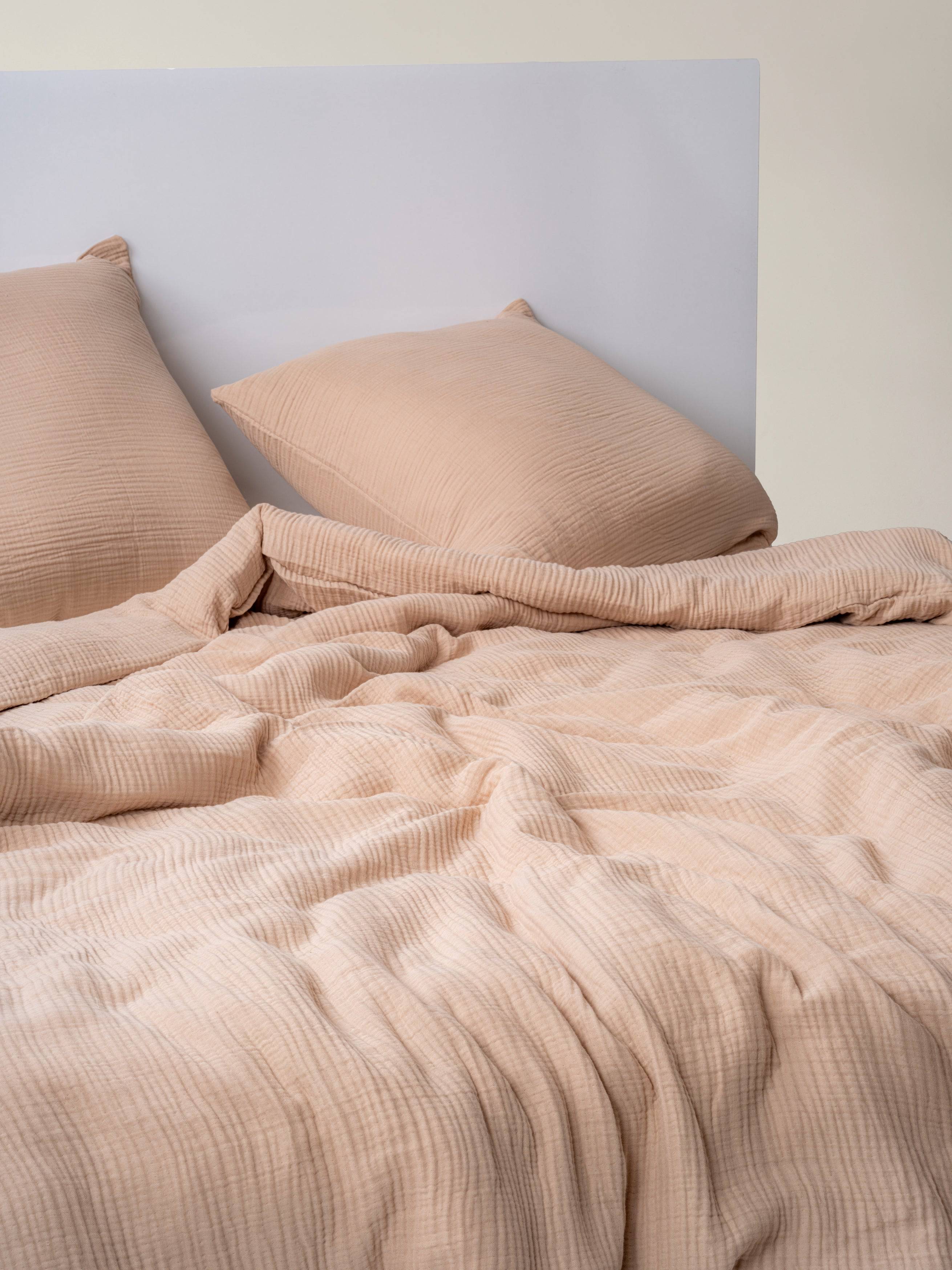 Bettwäsche Musselin beige 4-lagig - MAIAS art home