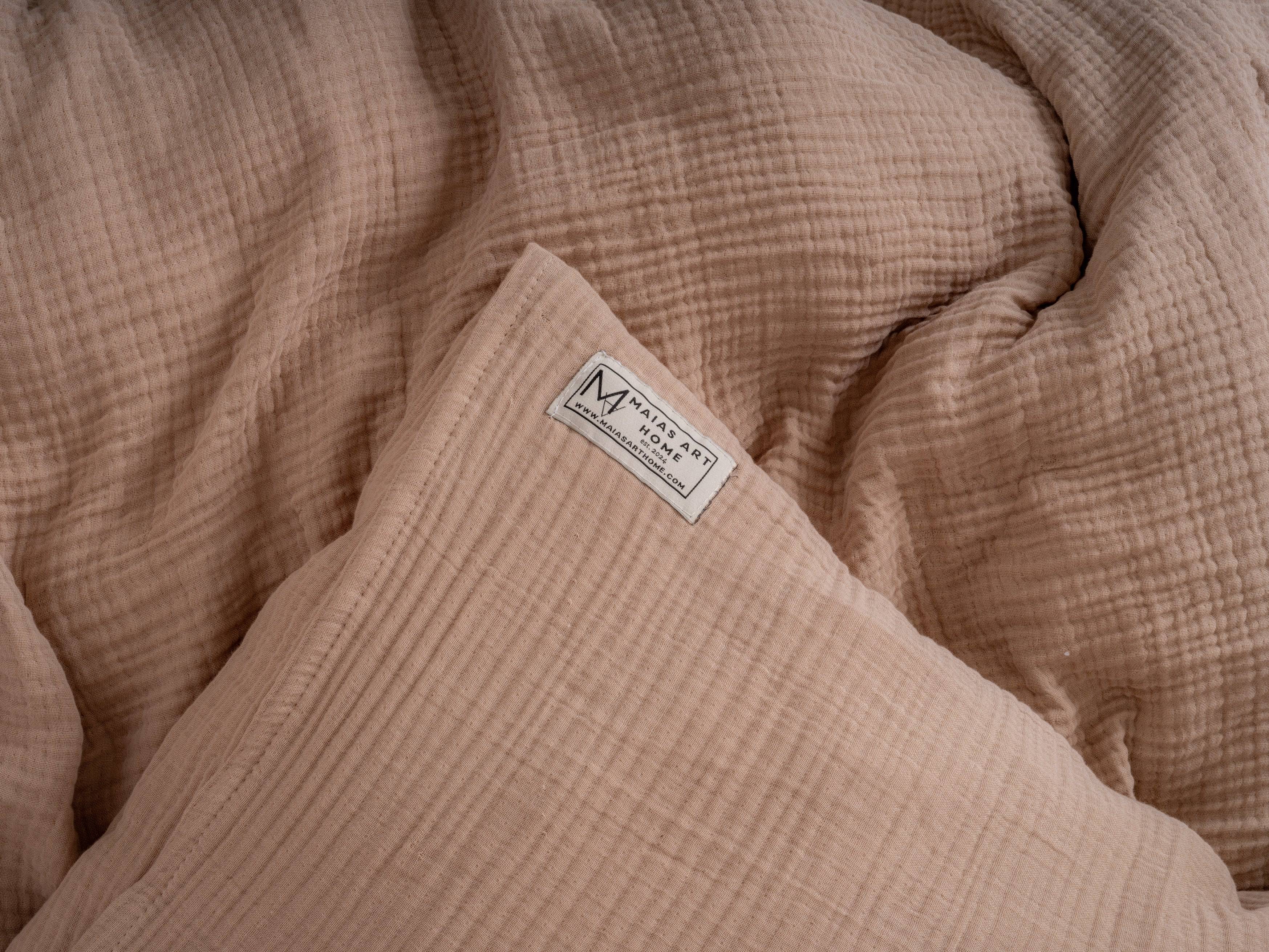 Bettwäsche Musselin beige 4-lagig - MAIAS art home
