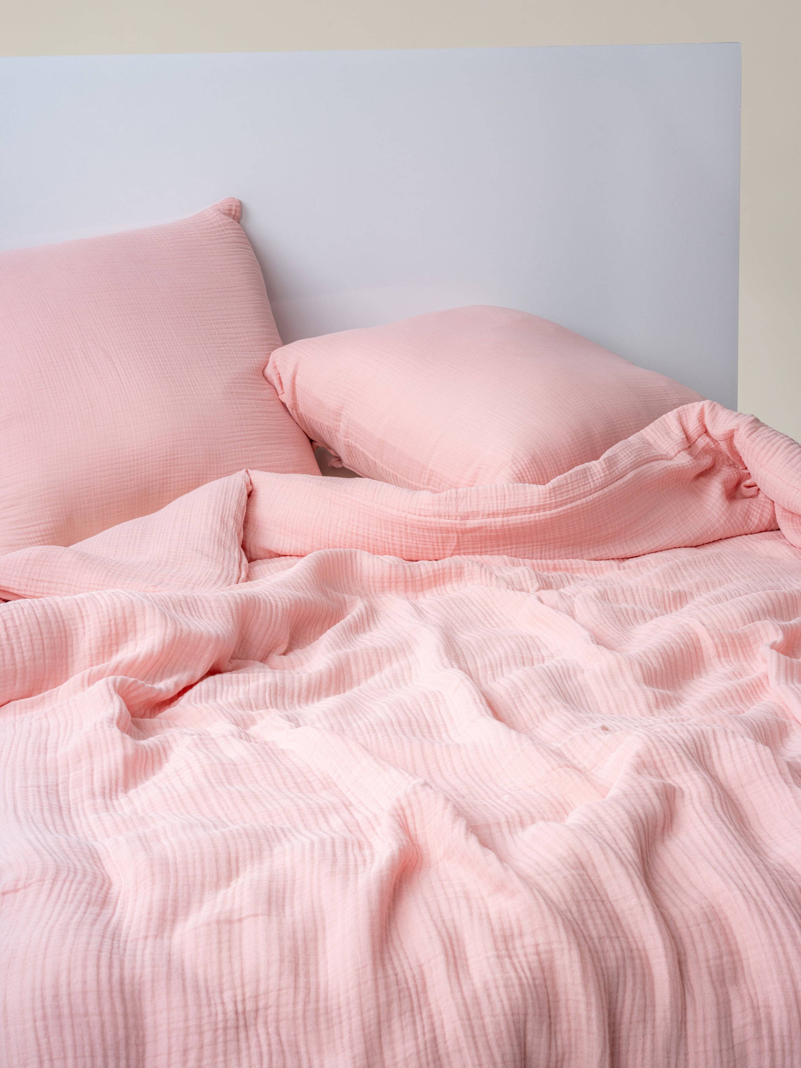 Bettwäsche Musselin rosa 4-lagig - MAIAS art home